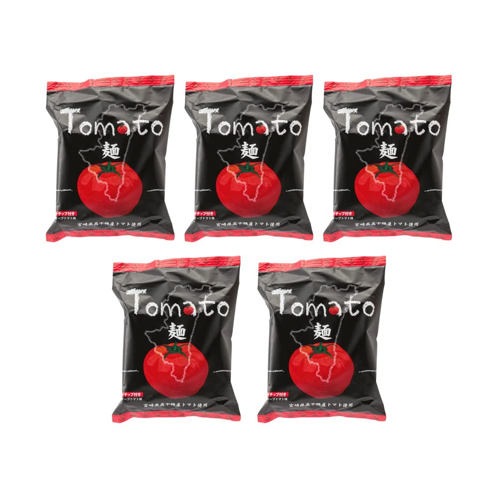 Amazon.co.jp: 宮崎経済連直販 Tomato麺 88g×5袋 ラーメン : 食品